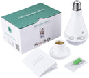 DAMAX-A 360°Wide Angle Fisheye WiFi 3 IN 1 Hidden Bulb LED Light 1080P HD Indoor Security IP Camera