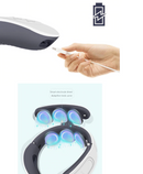 DAMAX-A Upgrade Intelligent Heat Neck Shoulder Massager 6 Electrode Plates 4 Modes Electric Pulse 15 Gears