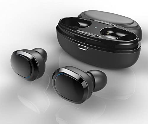 True Wireless Stereo Bluetooth Headset Headphones V4.1 Noise Cancelling In Ear Earphones with Mic and Charging Box