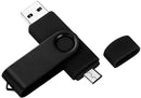 DAMAX-A Dual Memory Stick with OTG 2-Port (Usb and Micro Usb) by DMA, 32GB USB Flash Drive for Android Smartphone Samsung Tablet & PC [Black]