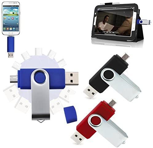 64GB USB OTG Dual Port Usb and Micro Usb Memory Stick Swivel Flash Drive