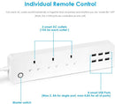 DAMAX-A Smart WiFi Power Strip APP Voice Individual Control Home Assistant 3 AC 6 USB Extension Lead