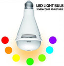 DAMAX-A 360°Wide Angle Fisheye WiFi 3 IN 1 Hidden Bulb LED Light 1080P HD Indoor Security IP Camera